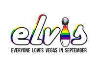 the logo for elvis everywhere in september